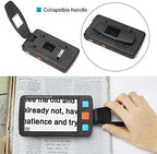 5.0 inch Portable Digital Magnifier,Handheld Portable Electronic Reading Aid Support AV Output to TV w/Rechargeable Battery,Voice Prompt Function (4-32X) for Low Vision