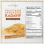 Eastanbul Baked Kataifi, 6oz, Roasted Kataifi for Dubai Chocolate, Toasted Kadayif for Dubai Chewy Cookies, Toasted Katifi, Shredded Phyllo Dough for Milk Pudding, Roasted Katifi, Katafi̇, Knafeh, Kadaif, Kosher by Star-K, Halal