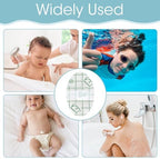 Waterproof Ear Stickers Covers for Shower, Disposable Hypoallergenic Swimming Ear Stickers with Soft Cotton Ear Plugs, Suitable for Family Use by Bathing (120PCS(L 80 +S 40), Large)