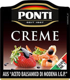 Ponti Gastronomic Glaze with Balsamic Vinegar of Modena PGI 8.8 oz 250gr , Pack of 2