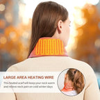 Heated Scarf for Women & Men - Rechargeable Electric Heating Scarf, 4000mAh Power Bank Included, Neck Warmer