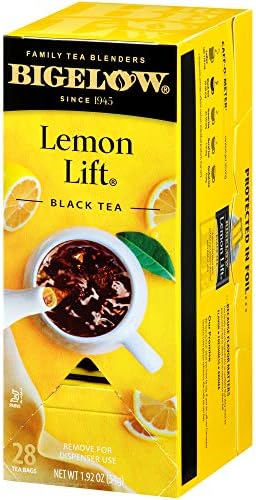 Bigelow Lemon Lift Black Tea Bags 28 Count (Pack of 1) Lemon Flavored Black Tea Naturally & Artificially Flavored
