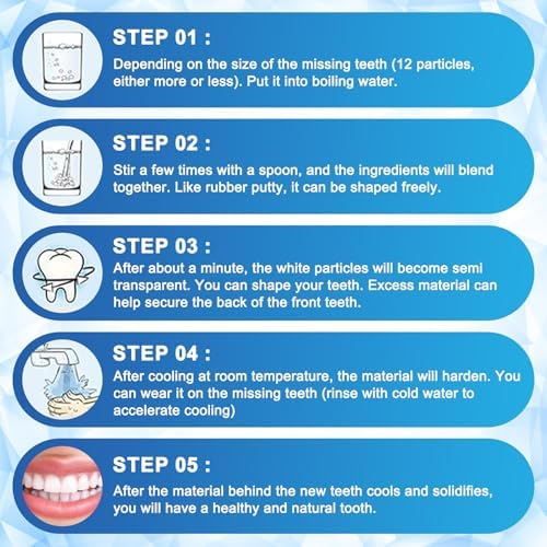 Tooth Repair Kit, Moldable False Teeth Beads for Teeth Repair-1PCS