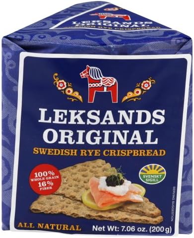 Leksands Original Swedish Rye Crispbread - Wedge, 7.06-Ounce Packages (Pack of 12)