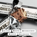 Barebells Protein Bars Cookies & Cream - 12 Count, 20g High Protein Treats - Chocolate Nutrition Bar with 1g Total Sugars - On-The-Go Breakfast or Post-Workout Snack