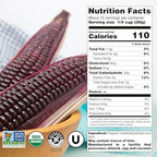 USDA Organic Blue Corn Flour 1lb, Flour for Tortillas, Sopes, and Mexican Dishes, Gluten-Free, Kosher and Vegan, Masa Flour for Baking, Just About Foods