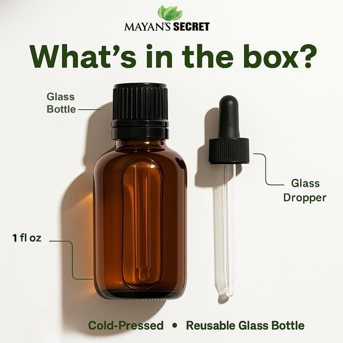 Mayan’s Secret Ginger Root Essential Oil, Steam-Distilled from Fresh Zingiber Officinale Root, 1 oz | Pure Aromatherapy Oil for Diffusers, Massage, DIY Skin & Hair Care, and Natural Home Use