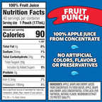 Capri Sun 100% Juice Fruit Punch Naturally Flavored Juice Blend, 40 ct Pack, 4 Boxes of 10 Pouches