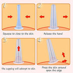 Silicone Massage Cups, Massage Cupping Therapy Sets (Big Size*2)