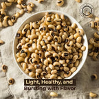 Pride of India Black Eyed Peas 1.5 lb | Whole Dried Lobiya Beans in Reusable Jar for Cooking, Curry & Meal Prep | Protein & Fiber Rich Legumes for Soup, Salad, Rice, Indian & Global Recipes