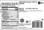 Yupik Organic Black Turtle Beans, 2.2 lb (35.3 oz), Non-GMO, Vegan & Gluten-Free, USDA Certified, Kosher, Dried Beans, Excellent Source of Protein & Fiber, Perfect for Soups, Salads & Dips
