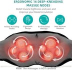 Nekteck Shiatsu Neck and Back Massager with Soothing Heat, Electric Deep Tissue 3D Kneading Massage Pillow for Shoulder Leg Body Muscle Pain Relief, 3 Speed Intensities (Rechargeable)
