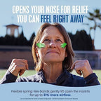 Breathe Right Nasal Strips, Extra Strength Clear Nose Strips, Drug-Free Nasal Congestion Relief for Better Breathing, Help Relieve Snoring, Caused by Colds & Allergies, Deviated Septum, 44ct