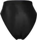 Women's High Cut Thongs Briefs Ballet Dance Underwear Booty Shorts Shiny Panties