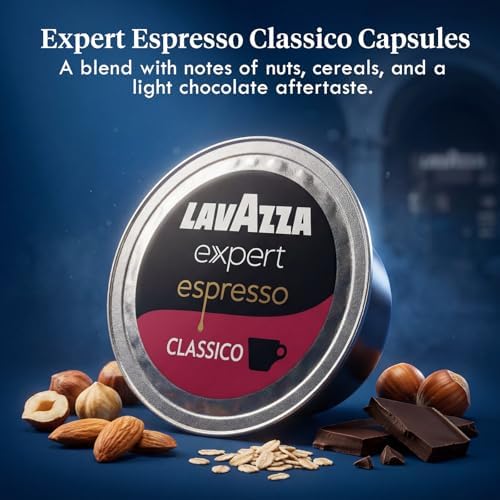 Lavazza Expert Espresso Classico Capsules – 72 Count – Medium Roast Coffee Pods Made with 100% Arabica Beans – Compatible with Lavazza Classy Mini & Classy Plus Machines