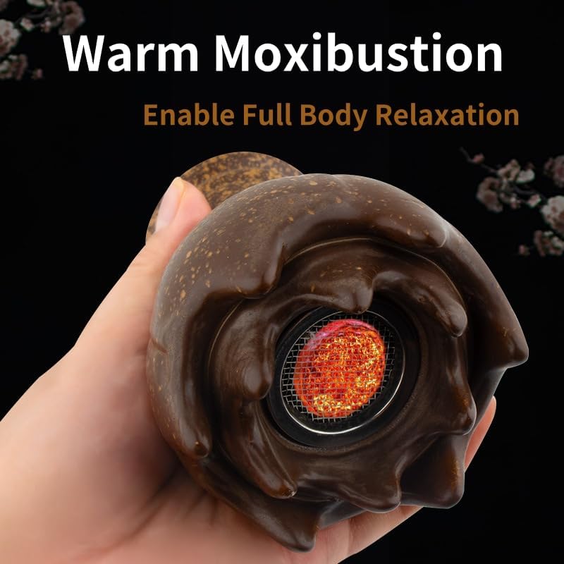 Moxibustion Box Purple Sand Jar Moxa Rollers Sticks Holder Portable Scraping Cup Tool Set 艾灸罐