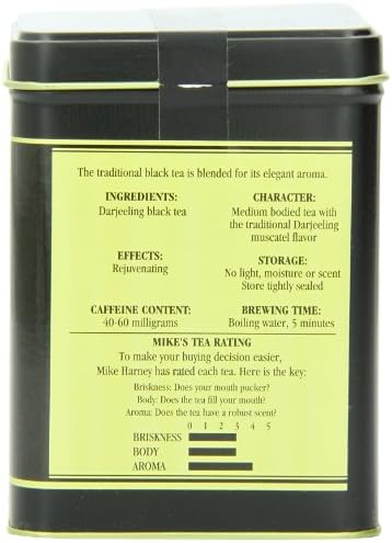 Harney & Sons Loose Leaf Black Tea, Darjeeling 8 Ounce