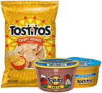 Tostitos Tortilla Chips Chip & Dip Pack, 3oz Tostitos Crispy Rounds & 3.8oz Medium Dip