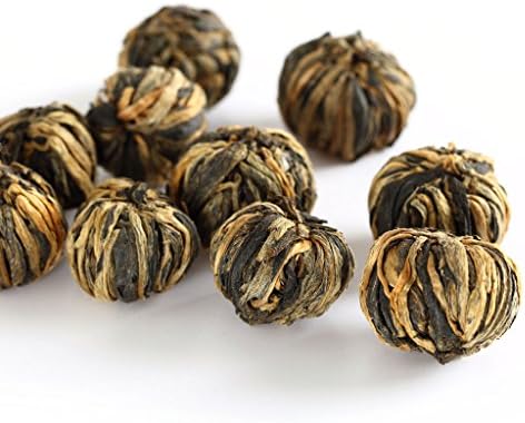 GOARTEA Dianhong Black Tea - 100g / 3.5oz Nonpareil Supreme Grade - Chinese Yunnan Fengqing Dian Hong Tea Loose Leaf - Dianhong Dragon Pearl Shape