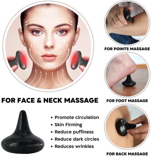 Hot Stones for Massage - Hot Rocks Mushroom Shaped Basalt Massage Stone for Home Spa Relaxing and Pain Relief