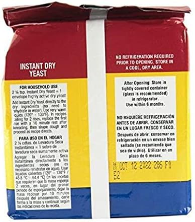 Fleischmann’s Yeast, Fleischmann’s Instant Dry Yeast, 16 Ounce - 1 Pack, Fast-Acting, Gluten Free, No Preservatives.