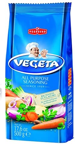 Podravka Vegeta Gourmet All Purpose Seasoning No MSG, Bag 17.5 oz (500 g)