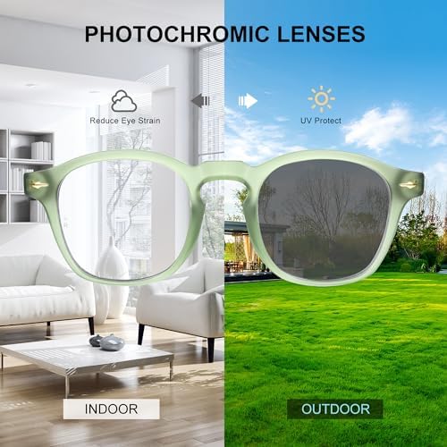 SKYWAY Multifocus Progressive Reading Glasses UV Protection Blue Light Blocking Photochromic Stylish Eyewear