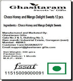Ghasitaram Gifts Christmas Gifts - Choco Honey and Mango Delight Sweets 12 pcs 300 GMS