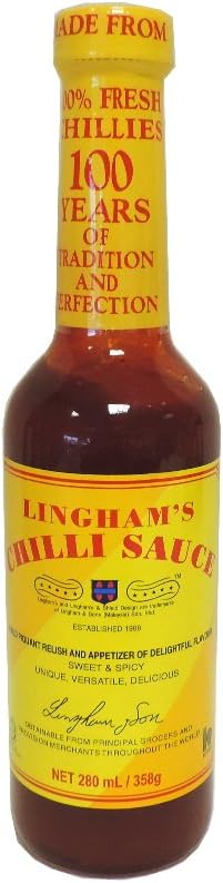 Linghams Chilli Sauce 280 ml (Pack of 8)