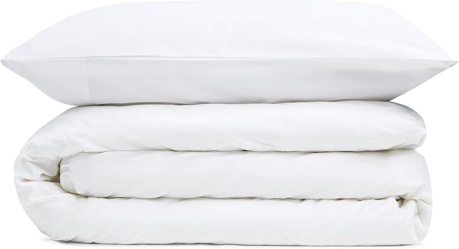 Saint Moritz Sateen Sheet Set - Queen, White - 400 Thread Count Luxury Cotton Sheets - Includes 1 Flat Sheet, 1 Fitted Sheet and 2 Pillowcases - Silky Soft Sateen Bedding