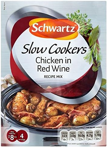 Schwartz Slow Cookers Chicken in Red Wine Recipe Mix (35g) - Pack of 2