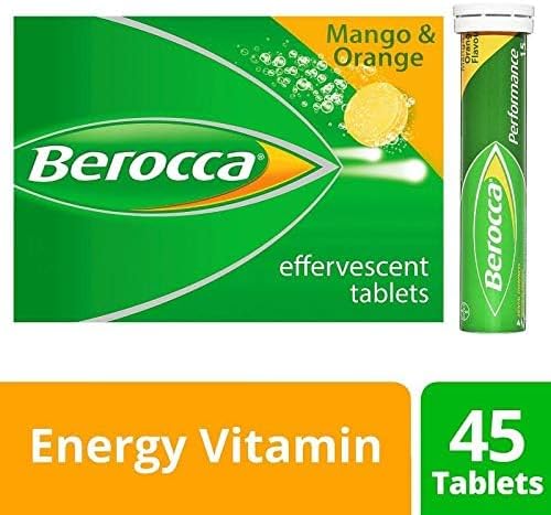 Berocca Orange Effervescent Tablets 45-Count
