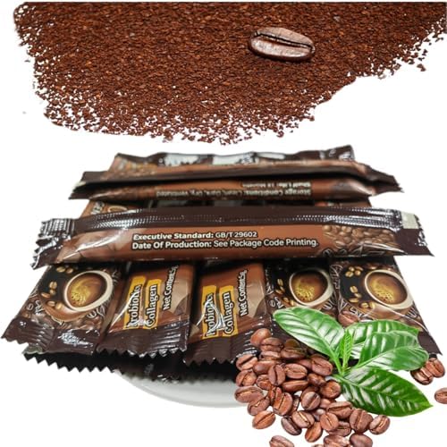 Collagen Coffee, Slim Instant Coffee Packets, Healthy Coffee-for Fast and Effective Weight Loss, 12 Bags, Raw Materialare Imported from Japan, Collagen for Women Men（60g）