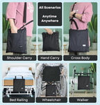 Catheter Bag Holder, Urine Drainage Bag Holder, w/Drain Tube Cover & Adjustable Strap, Foley Catheter Bag Covers, for Privacy & Dignity, w/Straps for Wheelchair, Walker & Bed, up to 4000ML