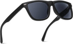 2SeeLife Oversized TR-90 Reading Sunglasses for Men – Medium Fit, Sturdy Frame, Spring Hinges, Premium Sun Readers, Black (Sun Readers), +3.00