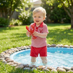 VISGOGO Baby Boy Summer Outfit Striped Short Sleeve T-shirt Toddler Boy Summer Clothes 6 12 18 Months 2 3 4 5 6 T Short Set