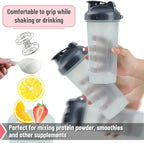 Mr. Pen- Protein Shaker Bottles, 2 Pack, 28 oz, Shaker Bottles with Leak-Proof Flip-Top Lid, Wire Whisk Ball for Smooth Mixing, Ideal for Protein Shakes, Smoothies, and Supplements