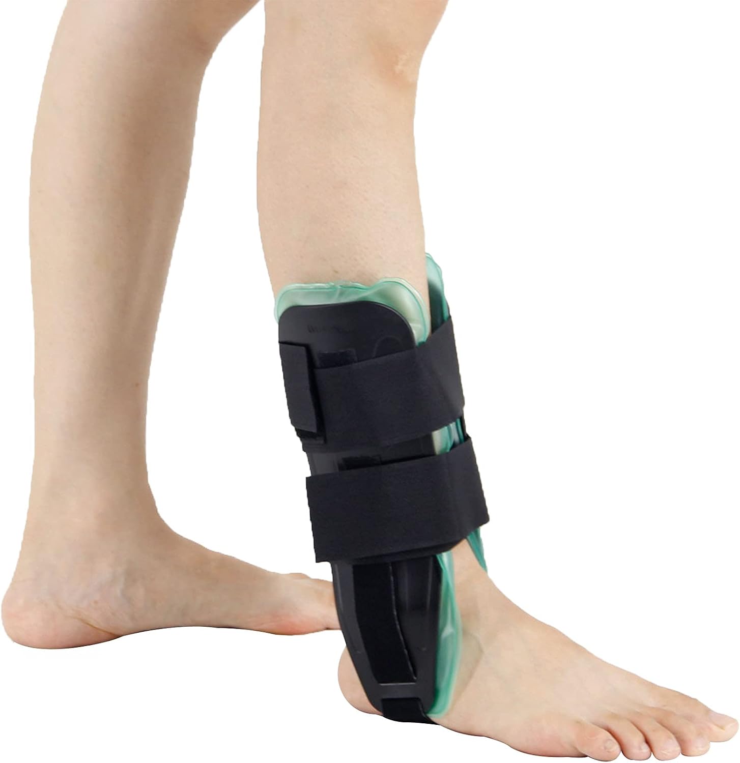 Stirrup Ankle Splint Strap with Premium Air Stirrup Ankle Brace Stabilizer with Air Gel Cold Therapy Orthosis Ankle Protector Sprain Injury Splint Guard for Women Men Kids