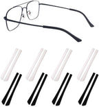 Eyeglass Temple End Tips Anti-Slip Soft Silicone Tube Holder Glasses Retainers Replacement Temple Tips for Flat