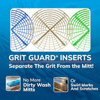 Grit Guard The Original Black Bucket Insert - 10" Diameter Car Wash Bucket for Car Washing, Detailing Compatible with 3.5, 4, 5 and 6 Gallon Buckets