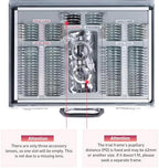 104 Trial Lens Set Metal Rim Aluminum Case Free Trial Frame
