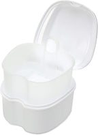 Annhua Dental Orthodontic Retainer Case Cleaning, Denture Cup Holder Case Travel, Denture Retainer Bath Box Storage Soaking Box