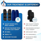 Simplation Trigger Finger Splint and Ice Pack (2+2 Set) for Pain Relief, Knuckle Immobilization, Straightening Arthritis, Injured Mallet Finger, Fits Index, Middle, Thumb, Ring Finger