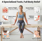Stainless Steel Muscle Scraper Tool Set - 4Pcs Massage Scraper Tool Gua Sha for Myofascial Release, Fascia Release Tools for Deep Tissue Massage, Physical Therapy & Fascia Scrapingr (4Pcs)