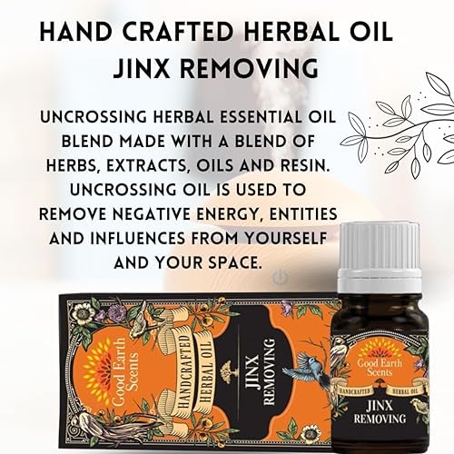 SOUL STICKS 10ml Herbal Spell Oil | 100% Pure Therapeutic Grade | Rid Yourself of Negative Energy | Undiluted Natural Oil for Diffuser, Humidifier, Relaxation, & Meditation - Jinx Removing