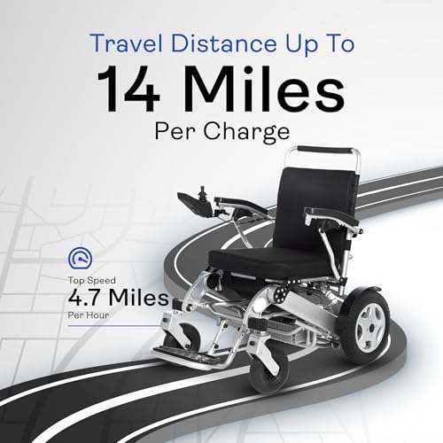 Electric Wheelchair for Adults - Heavy Duty Premium Quality Motorized Wheelchair - Foldable & Divisible All Terrain Lightweight Electric Wheelchair, 300 Lbs Capacity Remote Power Wheelchair (Cobra)