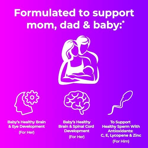 One A Day Men's & Women's Pre-Pregnancy Multivitamin Softgel including Vitamins A, Vitamin C, Vitamin D, B6, B12, Folic Acid & more, 30+30 Count, Supplement for Before, During, and Postnatal