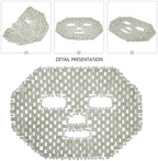 Jade Cooling Face Mask 11.02X8.26In Natural Stone Facial Massage Tool for Soothing Skin Pain and Reducing Facial Swelling at Home Spa