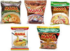 Mama Oriental Style instant noodles Mix Flavor Bundle Package Total 30 Packs (5 Flavor Mix shrimp Tom Yum Flavor, shrimp creamy Tom Yum, Artificial PA-lo Duck, Artificial Chicken, Artificial Pork) 5 flavors 6bag each