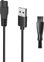 5V Charger Replacement Cable for MANSPOT HC-W003A Models, wotdmu USB Charger Cord Compatible with MANSPOT Trimmer Charging with 1 Cleaning Brush, 3.3ft Power Cord